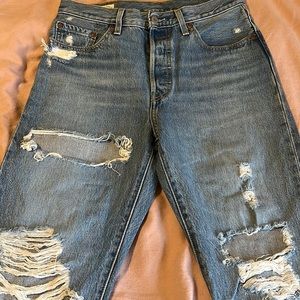 Special edition distressed Levi’s Premium Denim